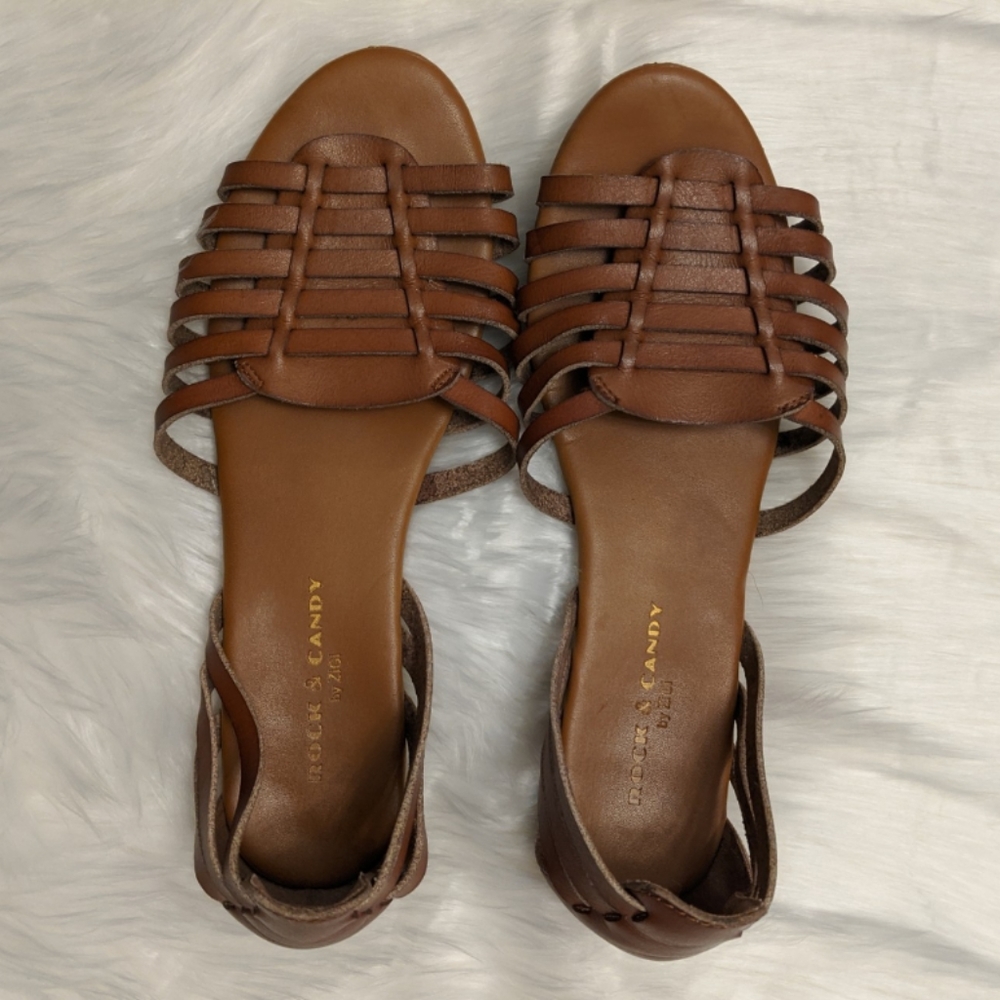 Rock & Candy Boho Sandals (Cognac) - Size 8